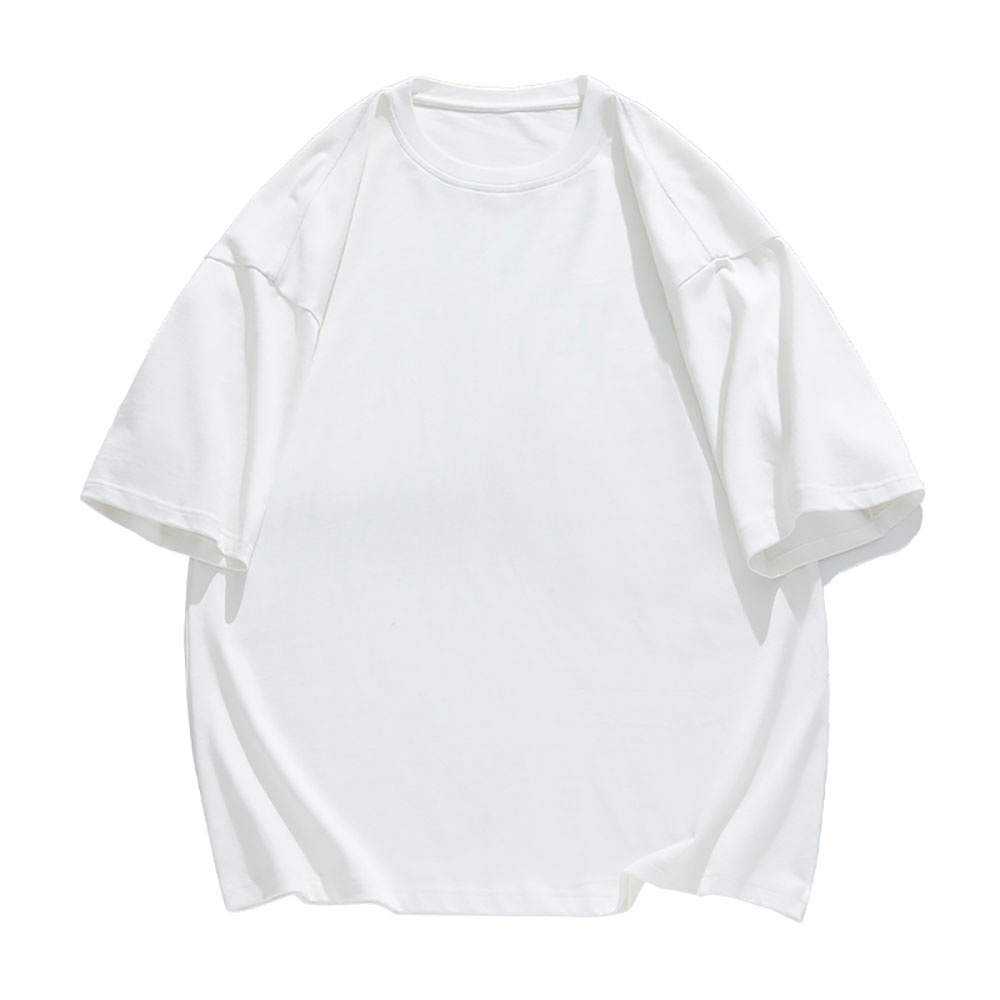 シャツ 半袖 メンズ 綿100% 無地 トップス 通気 吸湿 涼しい 大きいサイズ 体型カバー ゆったり カジュアル シンプル おしゃれ レディース カップル 新作｜shoppin｜02