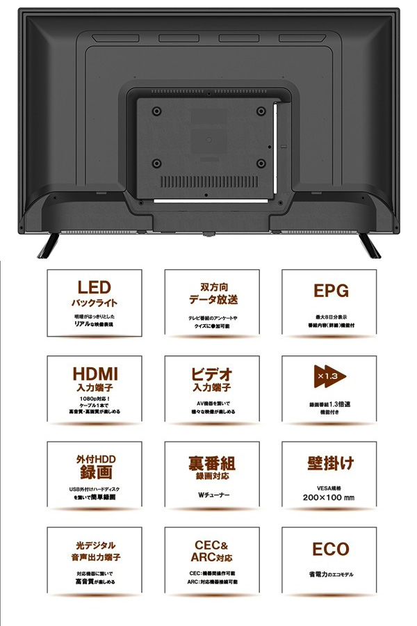 全国送料込❣️aiwa32V型地デジ・BS・CSWチューナー裏番組録画対応テレビ 全国送料込❣️aiwa32V型地デジ・BS・CSWチューナー裏番組録画対応