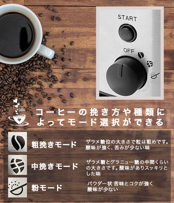コーヒーメーカー 全自動 コーヒー豆・粉両対応 一体型ミル 豆挽き