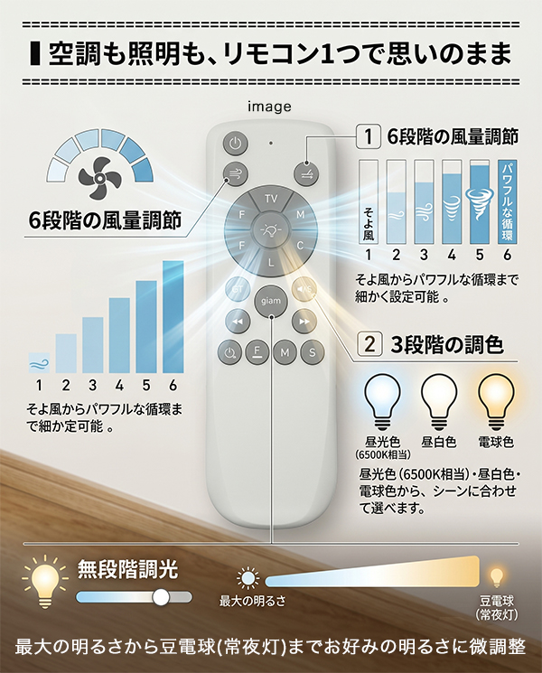 シーリングファンライト 収納型 〜10畳 LED 明るい 4900lm 調光 調色