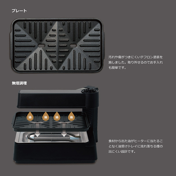 ホットプレート 無煙調理器 卓上調理器 コンパクト デジタル