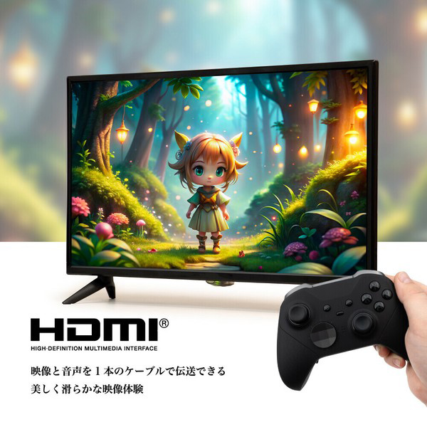 テレビ 24インチ コンパクト ハイビジョン 3波対応 ダブルチューナー