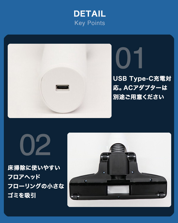 コードレス掃除機 充電式 2WAY スティッククリーナー ハンディ