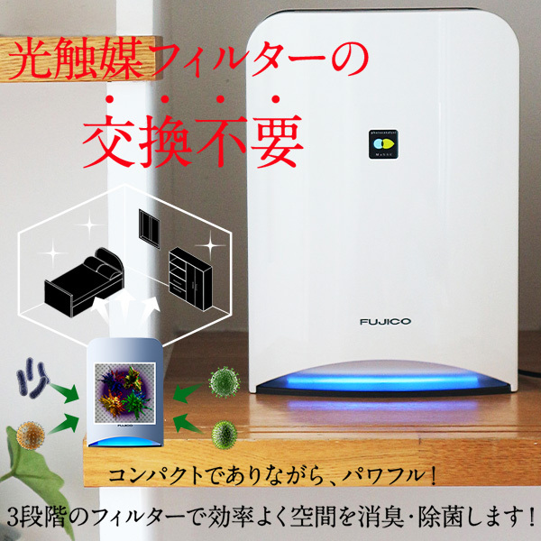 【未使用品】光除菌 空気清浄器 Bluedeo S型 MC-S101 消臭 楽天市場】【ポイント10倍】【○日本製】FUJICO 光除菌