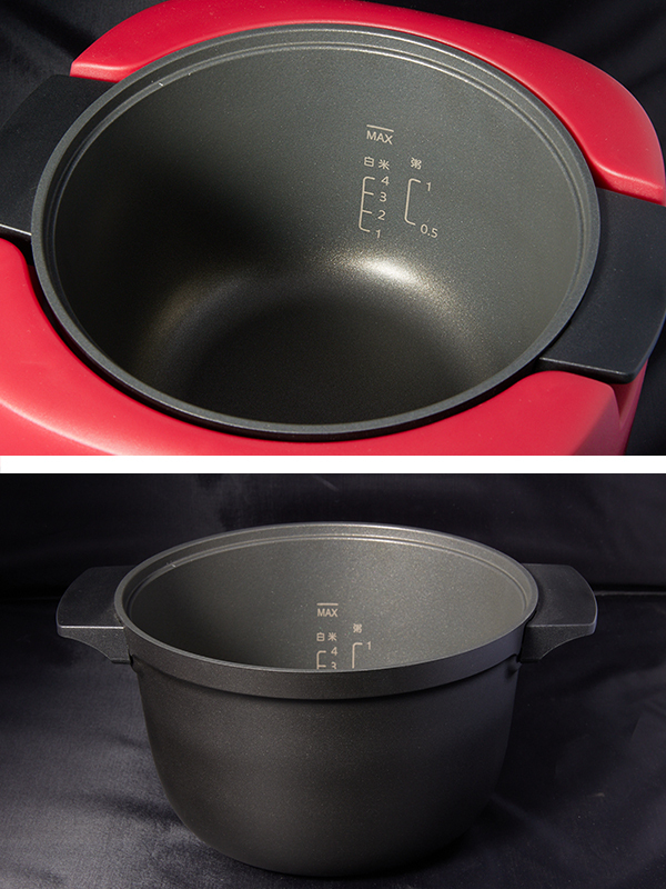 炊飯器 多機能調理器　糖質カット炊飯器 NC-F180RD Amazon | ヒロ・コーポレーション 多機能調理炊飯器 レッド(無水
