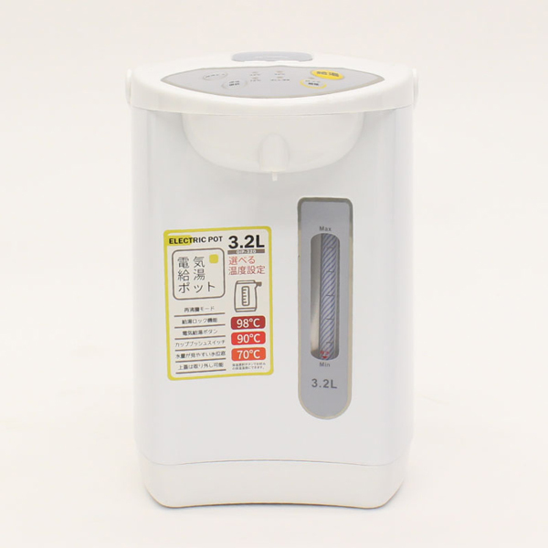 電気ポット 電気給湯ポット 3.2L 再沸騰モード 給湯ロック 3段階温度