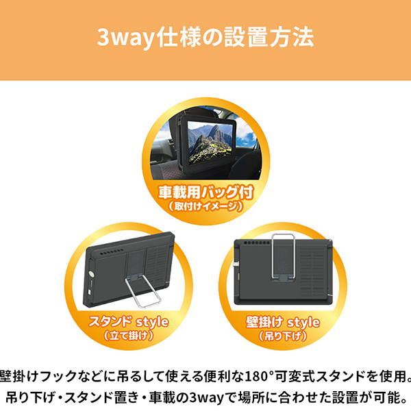 ポータブルテレビ 12.1インチ 地デジ・BS・CSチューナー搭載 録画機能