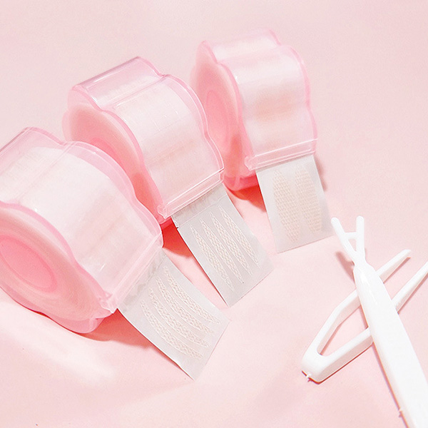 アイテープ 360枚 肌色 水 両面 メッシュ 強力 水で張り付け 二重