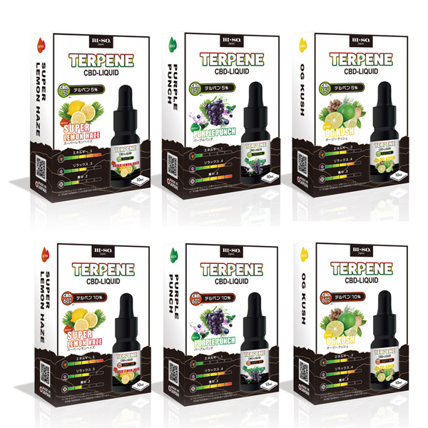 TERPENE CBDリキッド CBD15%配合 テルペン5%配合 10ml アントラージュ