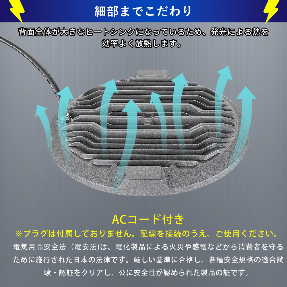 高天井用LED照明 200W 40000lm 2000W水銀灯相当 LED高天井照明 LED