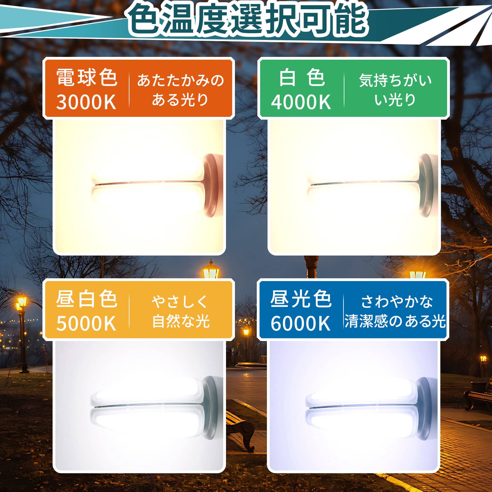 10個セット 街路灯LEDランプ 水銀灯代替 白熱電球代替 E39口金 水銀