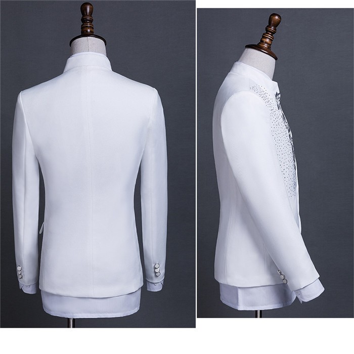 宮廷服ジャケット 男性用 舞台ステージ衣装演劇オペラ声楽 刺繍 大人用