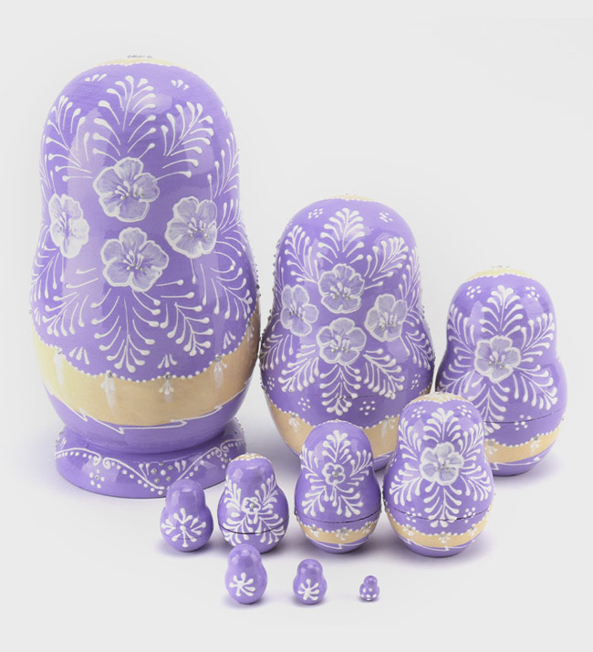 マトリョーシカ ロシア 人形 民芸品 土産物 手作り人形 手描き
