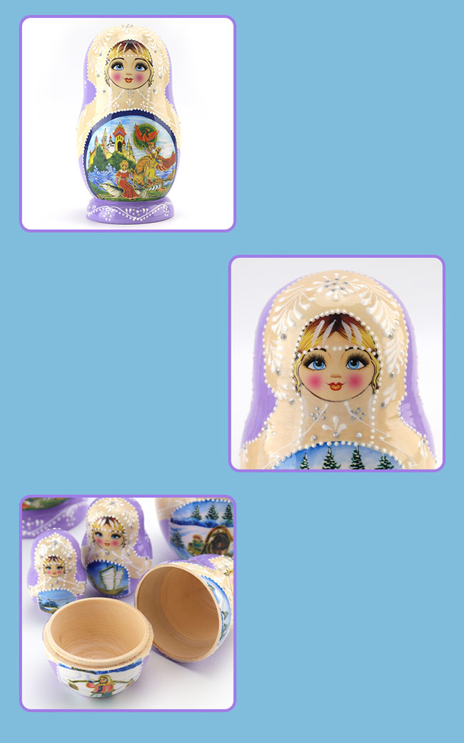 マトリョーシカ ロシア 人形 民芸品 土産物 手作り人形 手描き