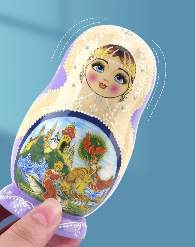 マトリョーシカ ロシア 人形 民芸品 土産物 手作り人形 手描き