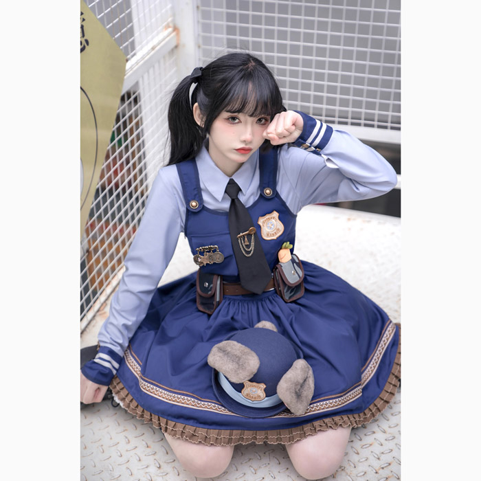 ズートピア ジュディ・ホップス風 コスプレ ワンピース 大人 子供 余興 ハロウィン仮装 コスチューム ポルテショップ - 通販 - Yahoo ショッピング