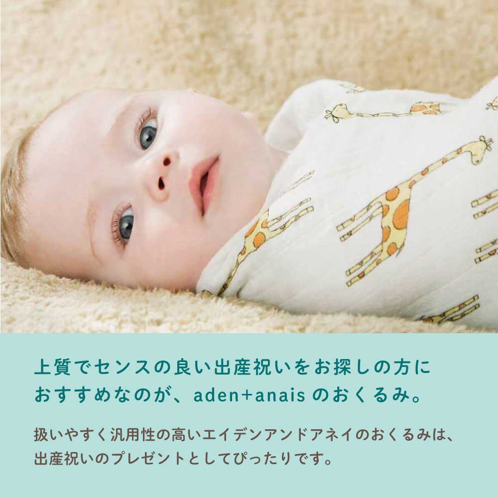 aden+anais（エイデンアンドアネイ） モスリンスワドル4枚入り