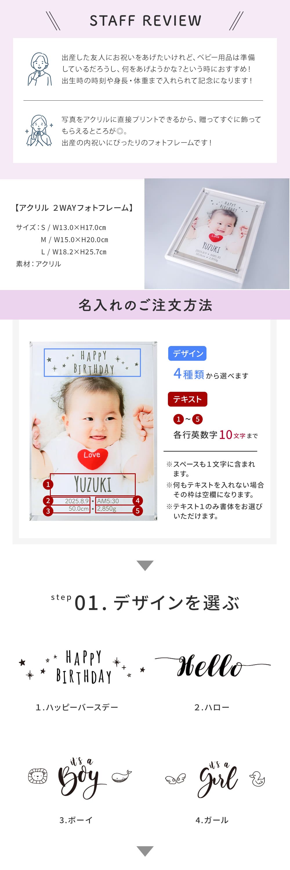 メモリアルフォトフレーム