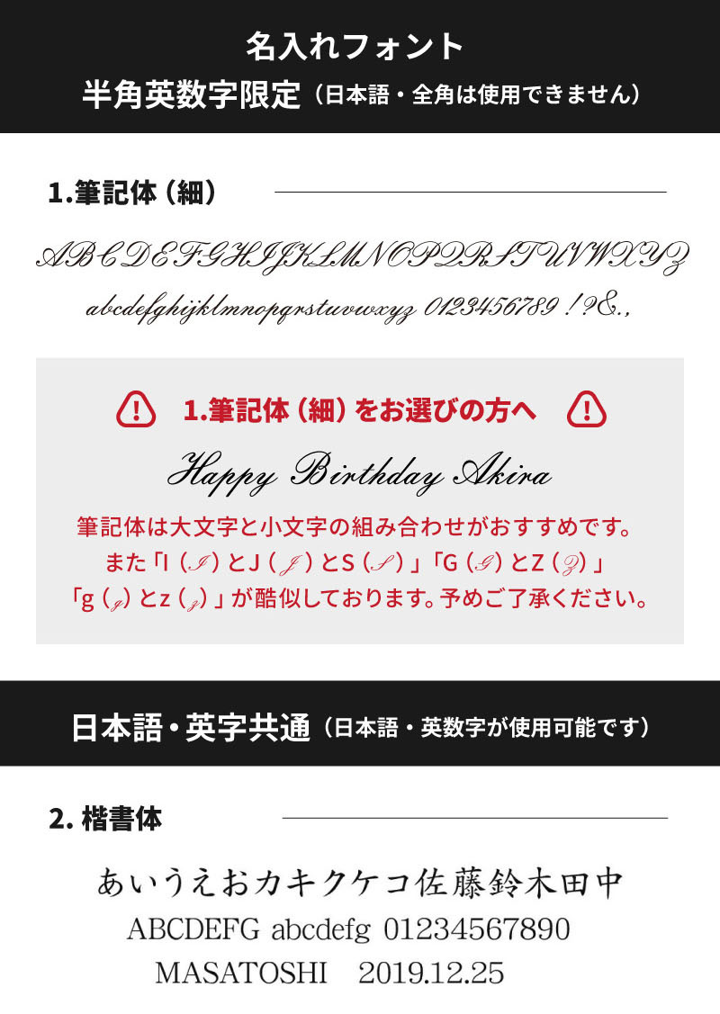 名入れ説明
