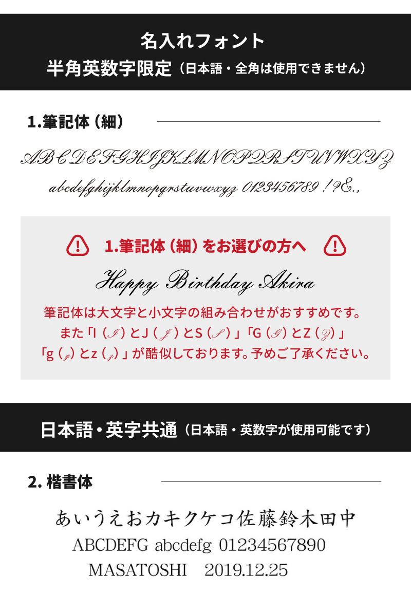 名入れ説明