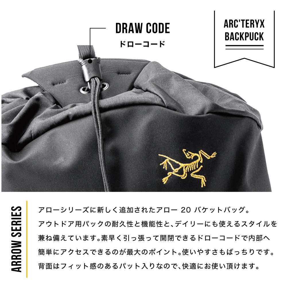 ARC'TERYX アークテリクス リュックサック 24017 Arro 20 Bucket Bag