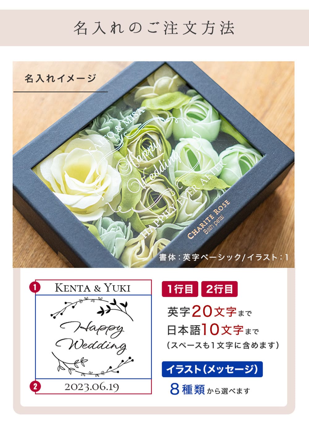 入浴剤 バスフレグランス 名入れ シャリテローズバスペタル 結婚祝い 結婚記念日 メッセージ バラ 薔薇 女性 アロマ お風呂 花風呂 フラワーバス 即日発送 即日発送