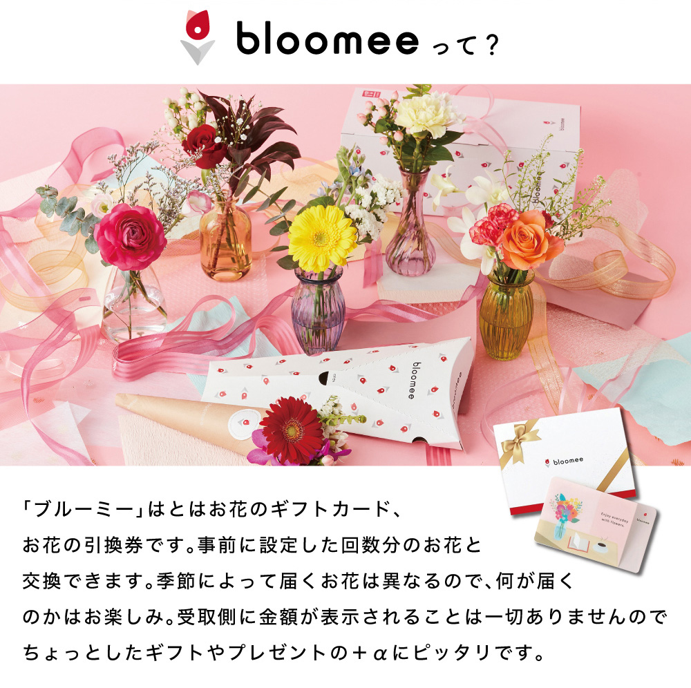 bloomy お花のギフトカード お花の引換券