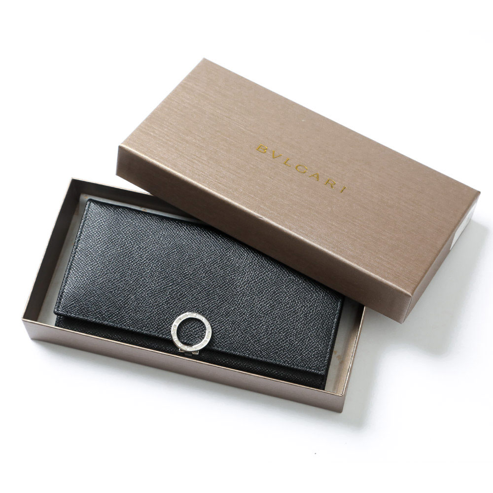 ブルガリ BVLGARI 財布 メンズ レディース 長財布 ブルガリ・ブルガリ 30412 BLK ブラック ユニセックス 女性 レディース 男性  メンズ ウォレット クリスマス