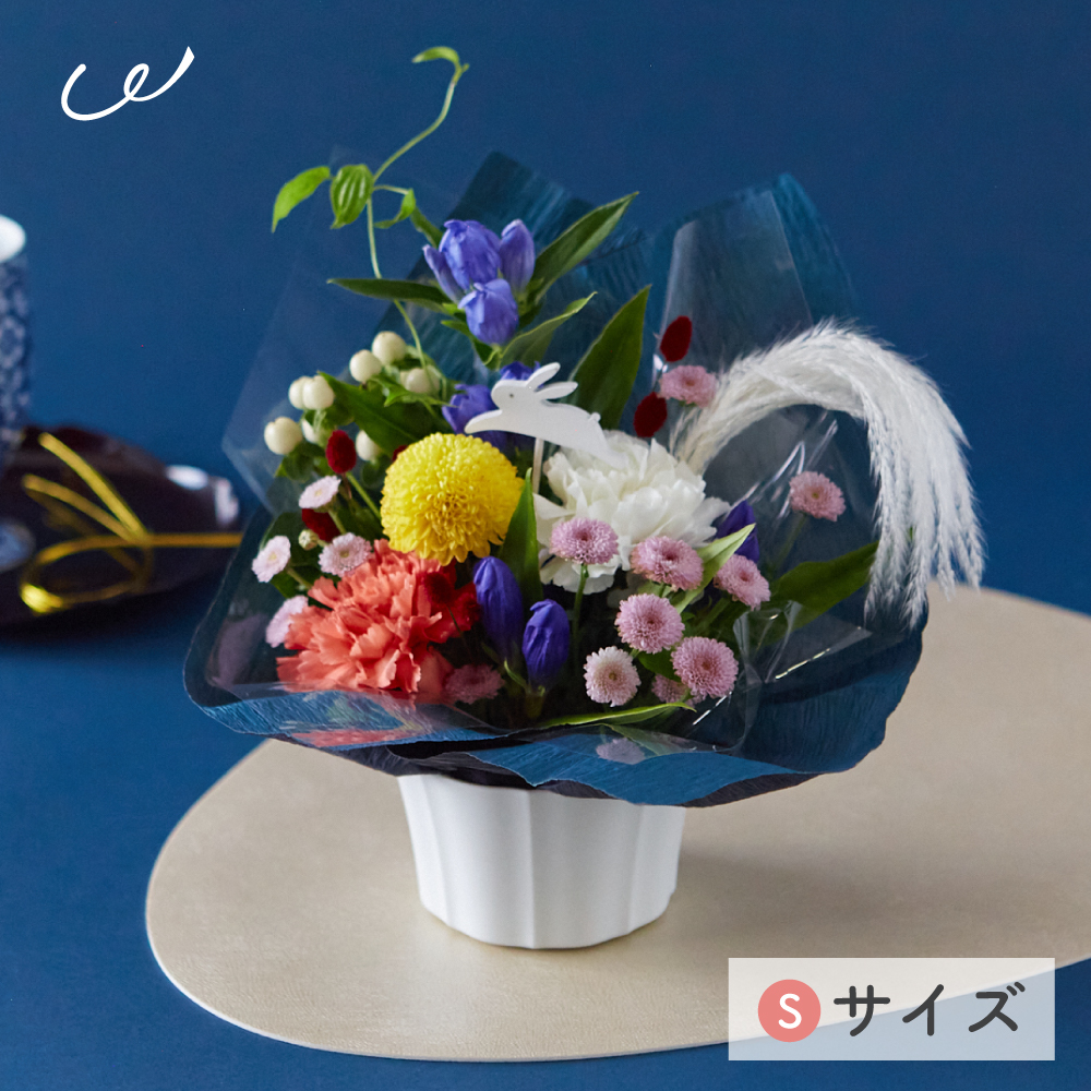 フラワーアレンジ 生花 花束 アレンジメント S バラ カラフルガーデン