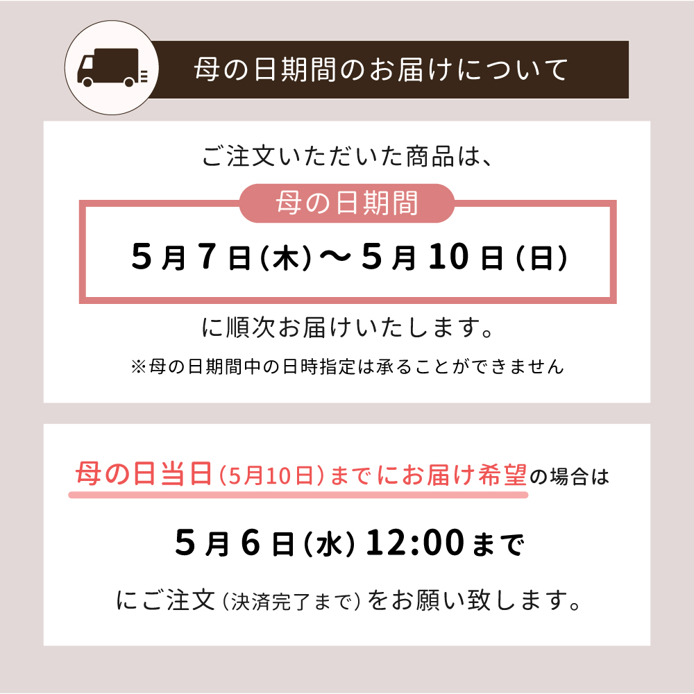 お届けについて