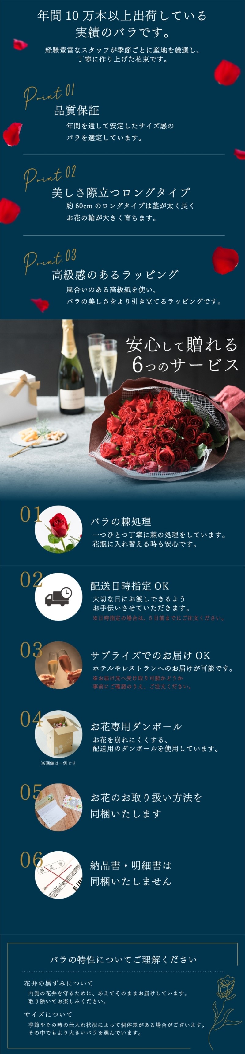 年間10万本以上出荷している実績のバラです