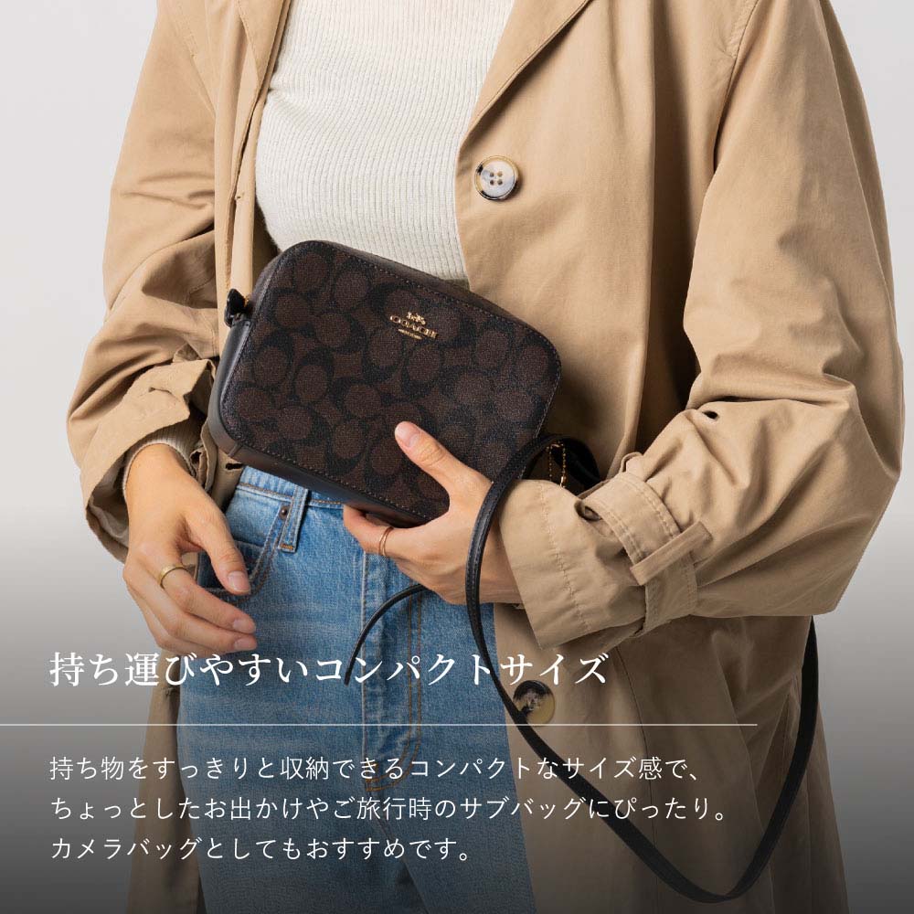 COACH コーチ 91677 ショルダーバッグ シグネチャー カメラバッグ SIGNATURE MINI CAMERA BAG キャンバス  レディース 女性 プレゼント