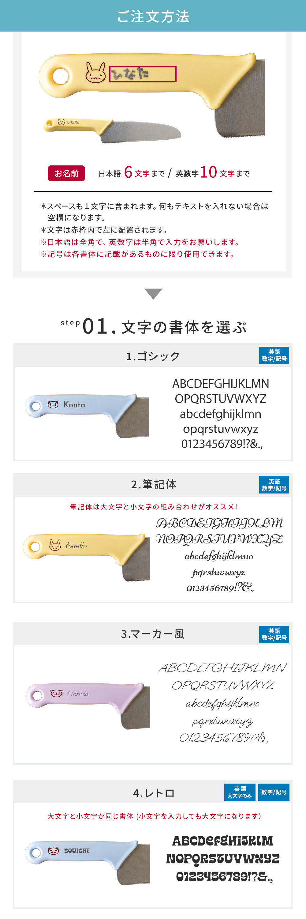 名入れ説明