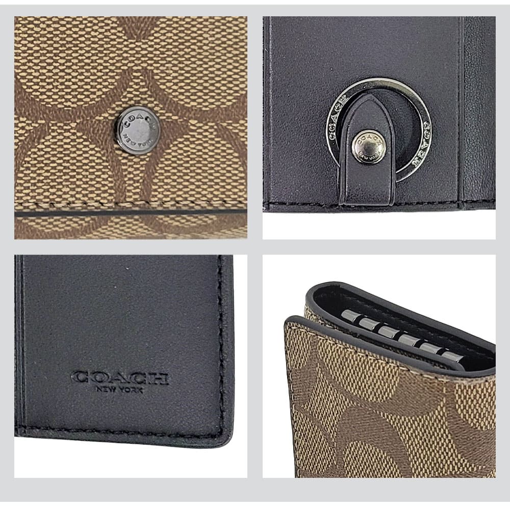 [Coach] Key Case Outlet F78675 QBO4G Gray 