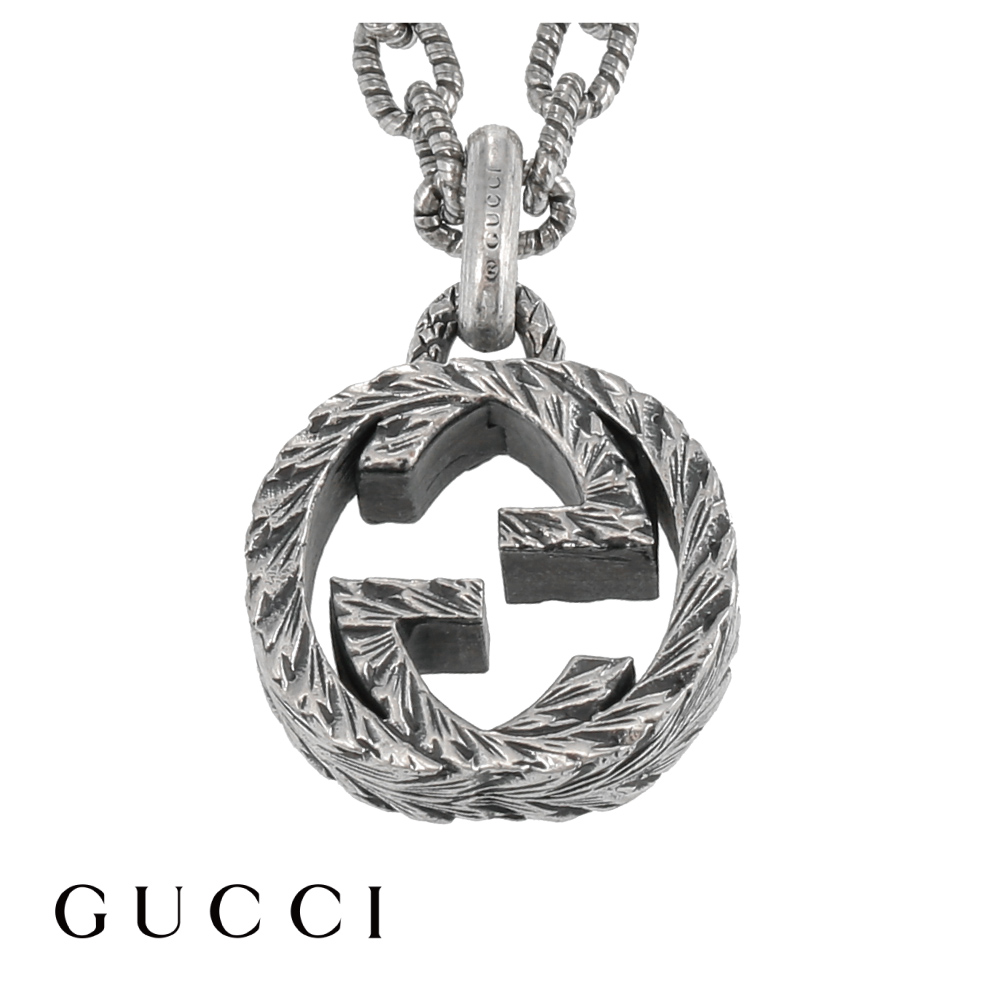 GUCCI グッチ ネックレス 455307 J8400 0811 インターロッキングG