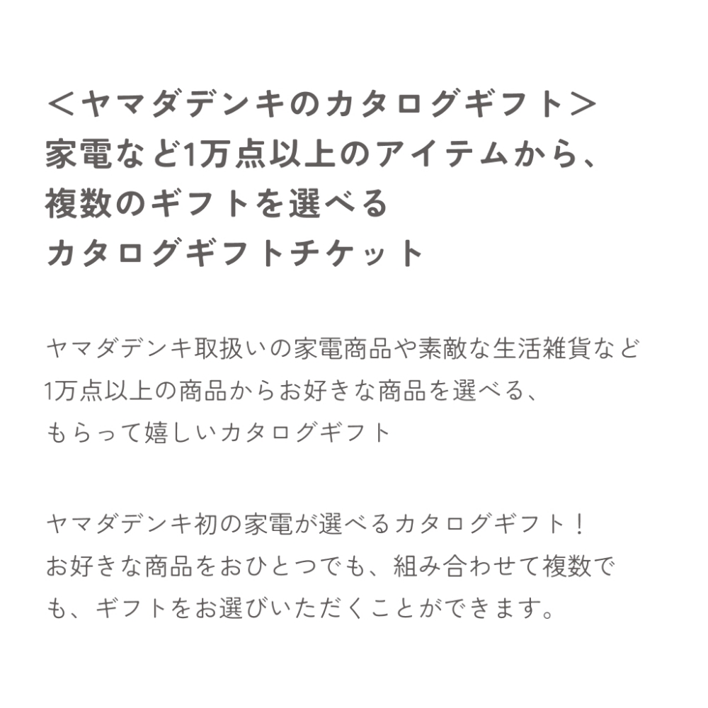 ヤマダデンキのカタログギフト