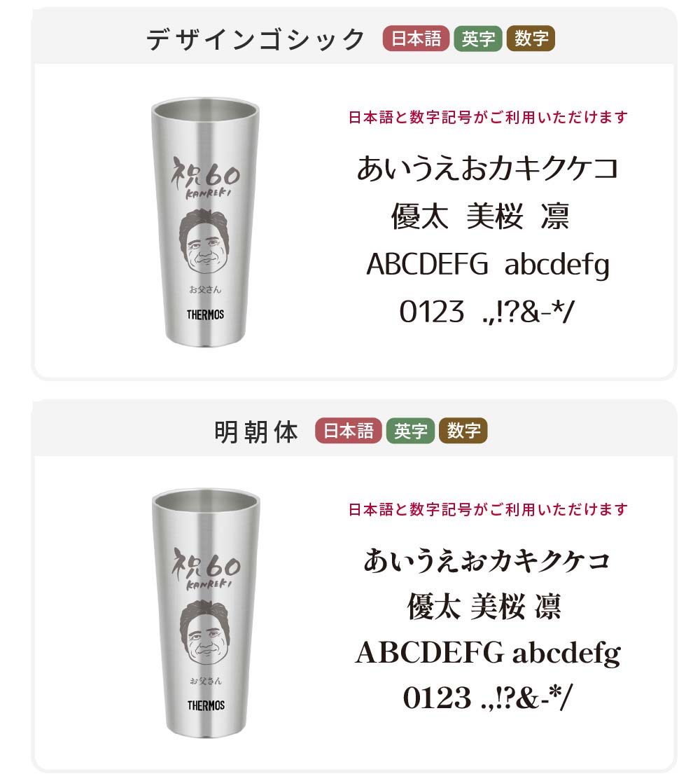 似顔絵 タンブラー 400ml