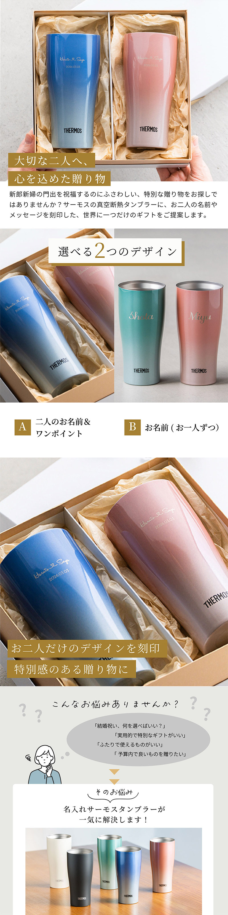 大切な二人へ心を込めた贈り物