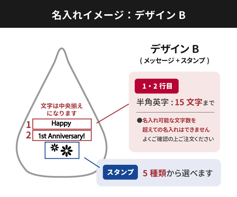 ガリレオ温度計名入れデザイン