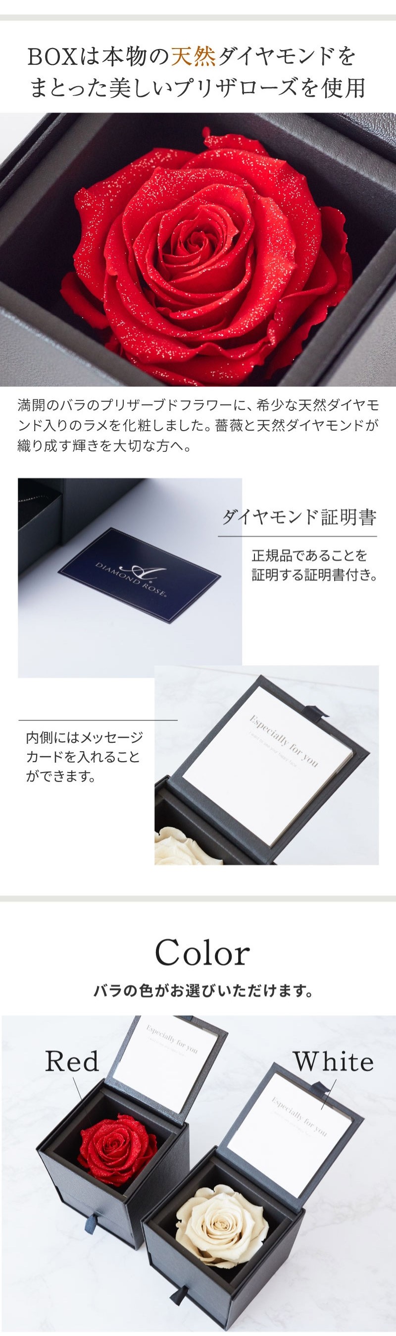 ３連リングとジルコニアの立体感のあるペアネックレス