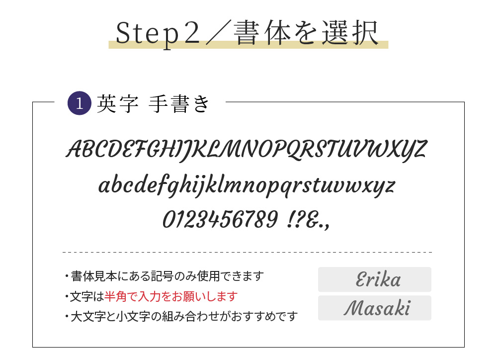 ネームタグ名入れ説明