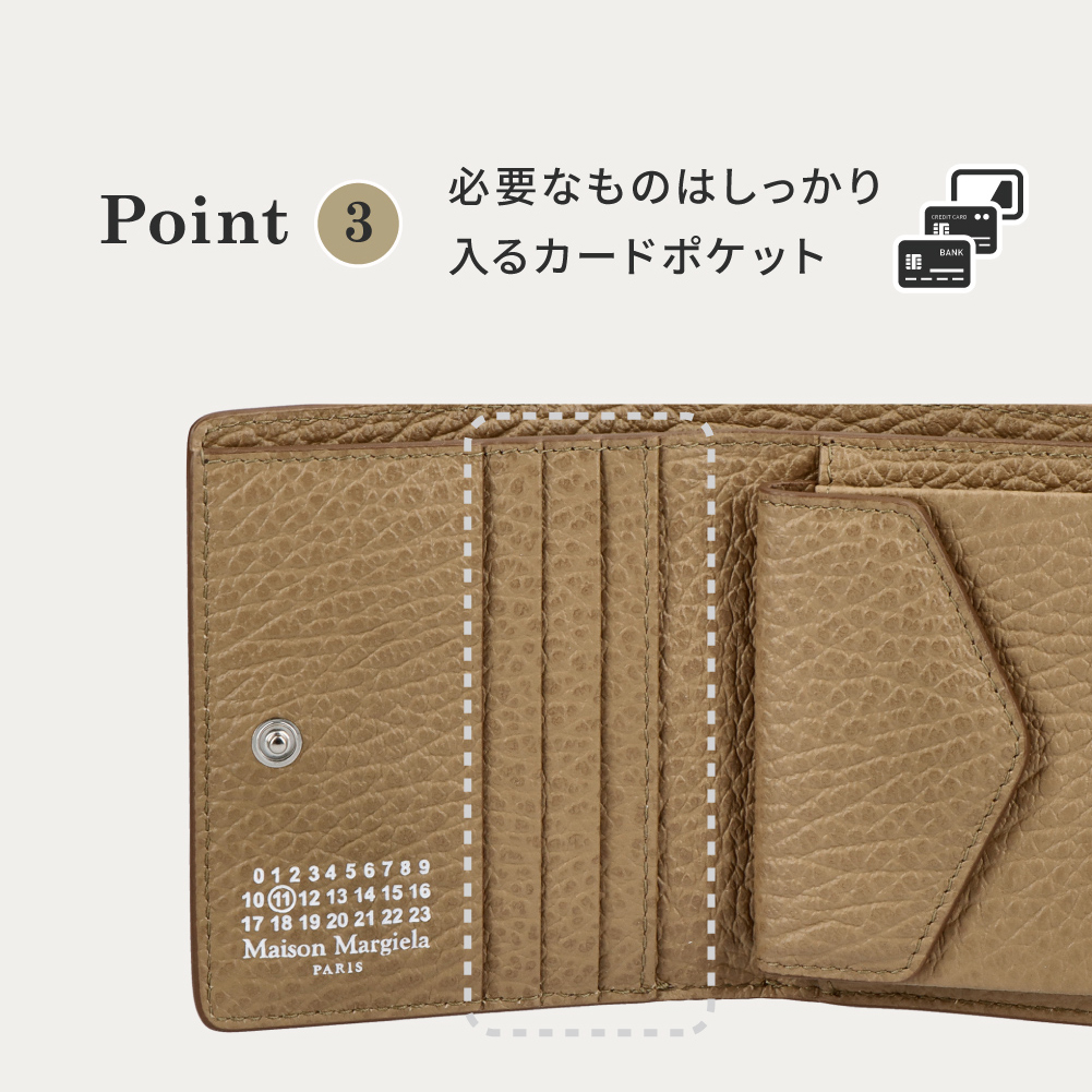 MAISON MARGIELA メゾンマルジェラ 財布 二つ折り財布 Compact Bi fold 