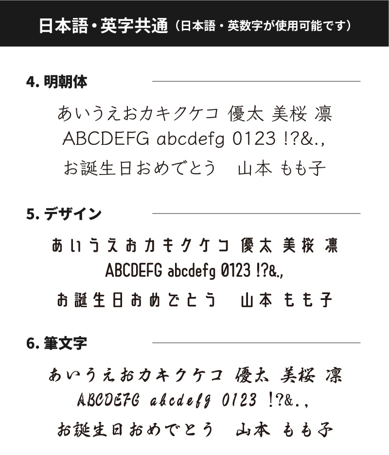 名入れデザイン