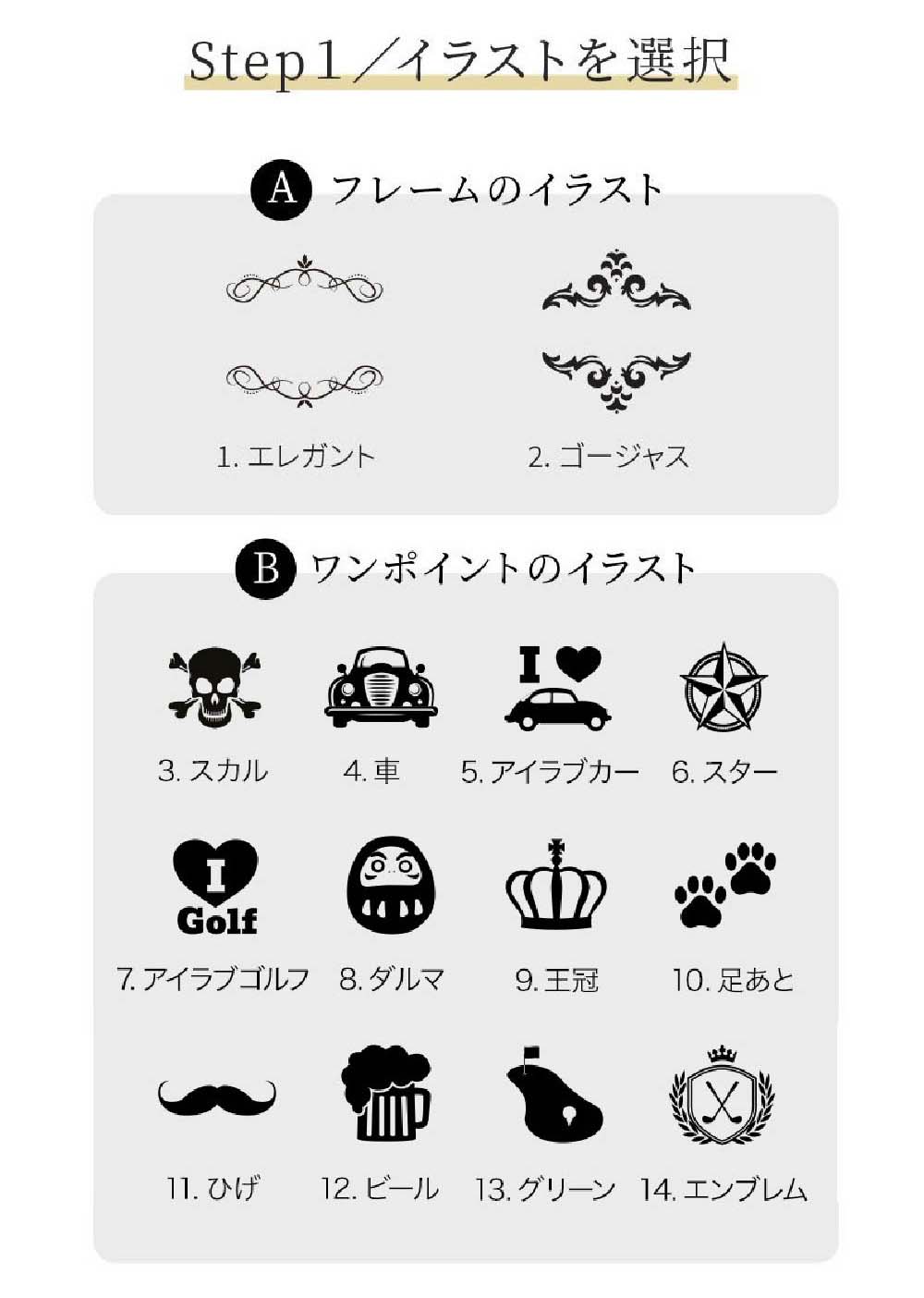 名入れ ネームタグ＆ゴルフマーカーセット