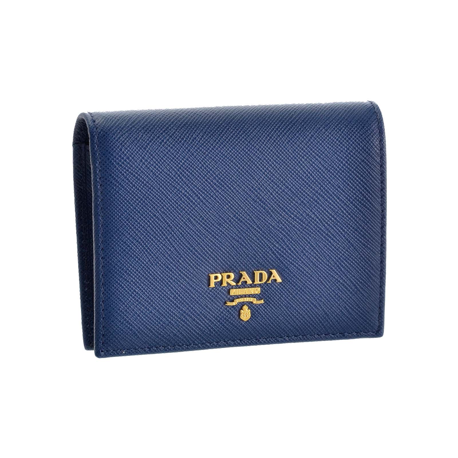 PRADA レディース二つ折り財布（色：ブルー系）の商品一覧｜財布 