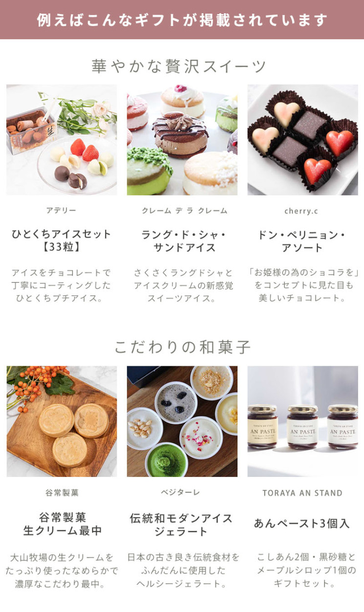 贅沢グルメギフト -SWEETS- 