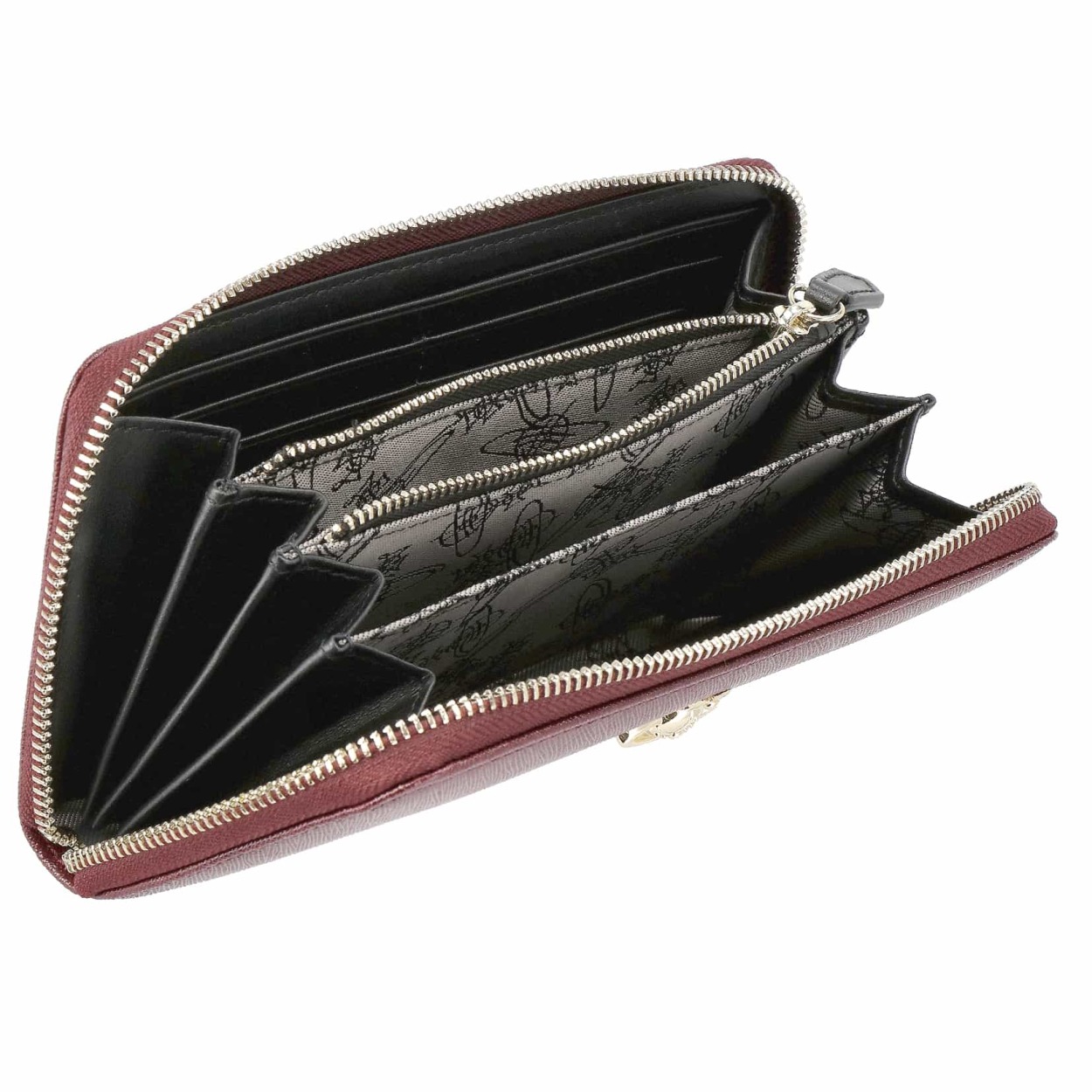 ヴィヴィアンウエストウッド VIVIENNE WESTWOOD 長財布 レディース 51050023 VICTORIA ZIP ROUND  WALLET SAFFIANO サフィアーノ 無地 プレゼント