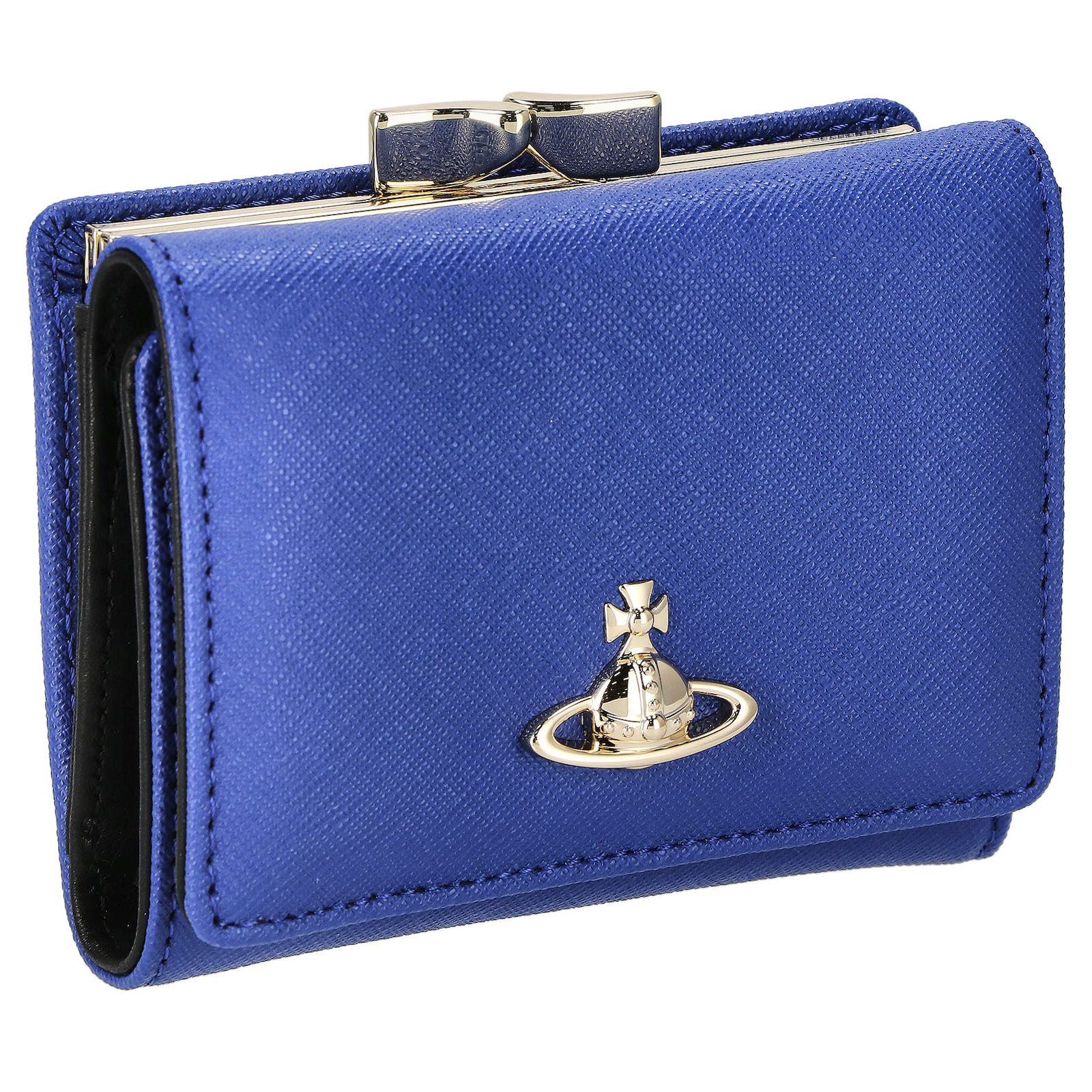 Vivienne Westwood ヴィヴィアン SMALL FRAME WALLET サフィアーノ 三つ折り財布 がま口 折り畳み ミニウォレット  即日 即日発送 プレゼント