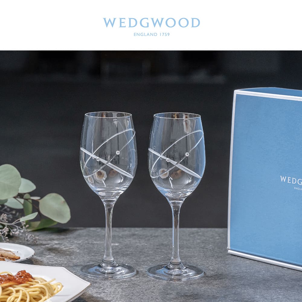 WEDGWOOD ウェッジウッド ペアグラス セット 280ml 結婚祝い ワイングラス 食器セット ウィズディスリング プロミシス おしゃれ 高級  クリスマス プレゼント : ww58310700129-280 : ギフト専門店 THE WOW - 通販 - Yahoo!ショッピング