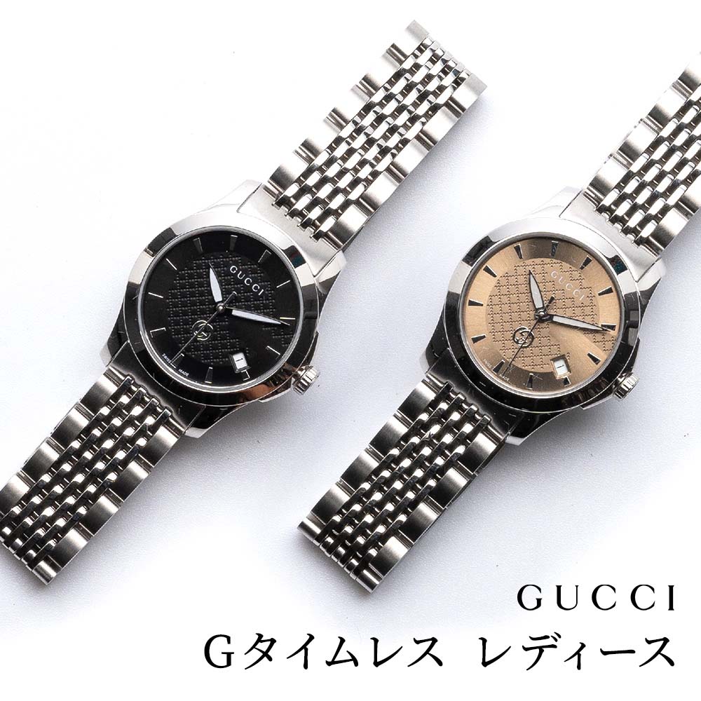 専用グッチYA1265011ツートンステンレスGタイムレスウォッチ猫腕時計 